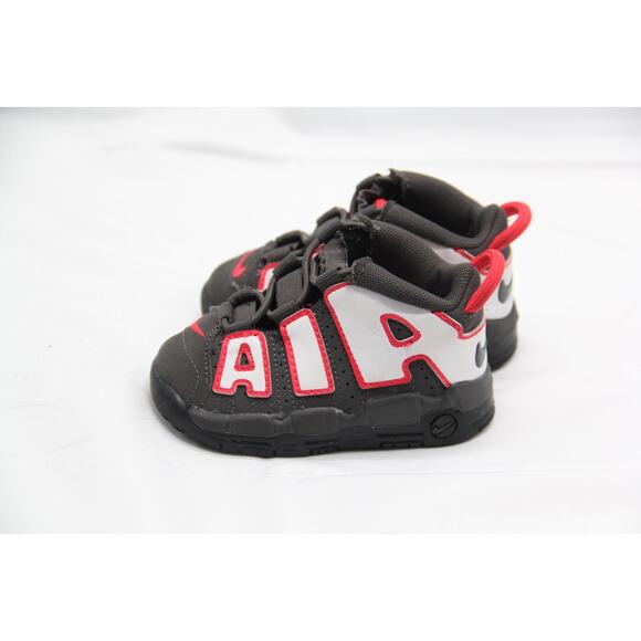 Nike Air More Uptempo Shoes Toddler 5C Gray Ash White Black Sneakers DH9722 200 - Picture 3 of 6
